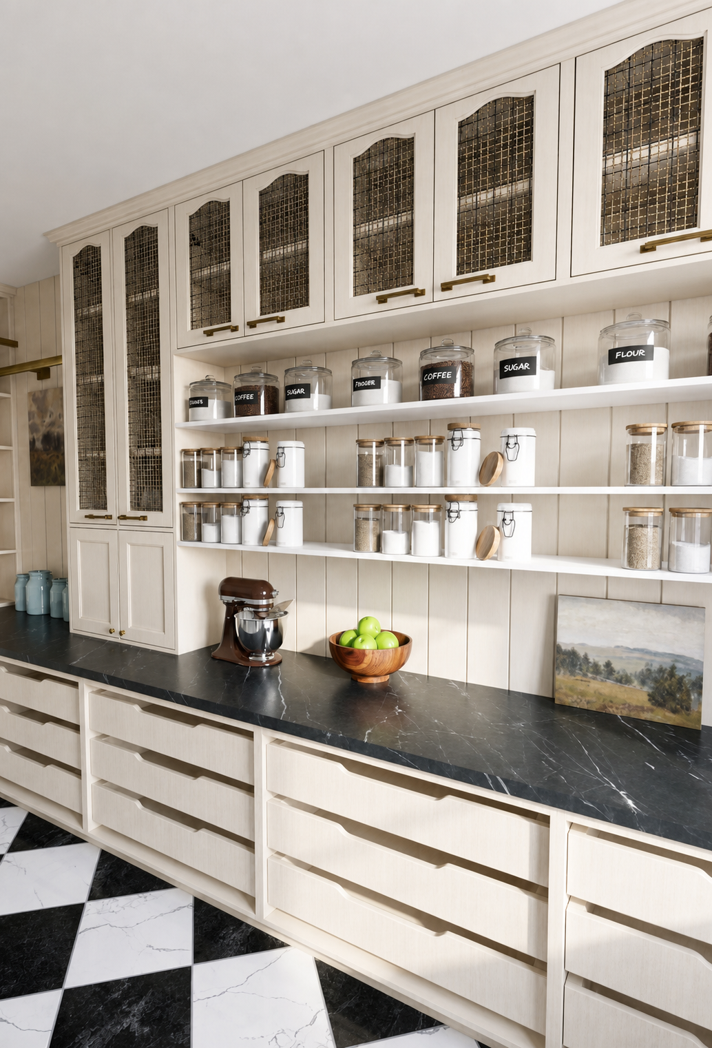 Finished Butler's Pantry cabinetry visualization by Carolpe Designs